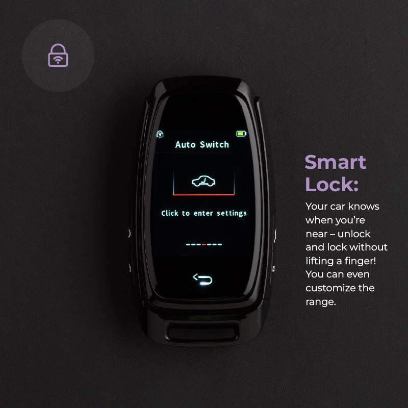 Slate Smart Car Key | UHD Touchscreen, Keyless Entry, Anti Theft | Compatible with all cars