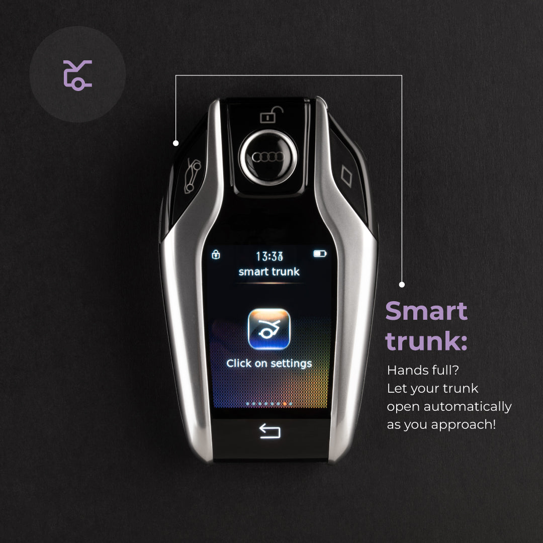 Tron 2.0 (with Alcohol Detection) | Smart Remote Car Key with Touchscreen, Lightweight | 1 Year Warranty