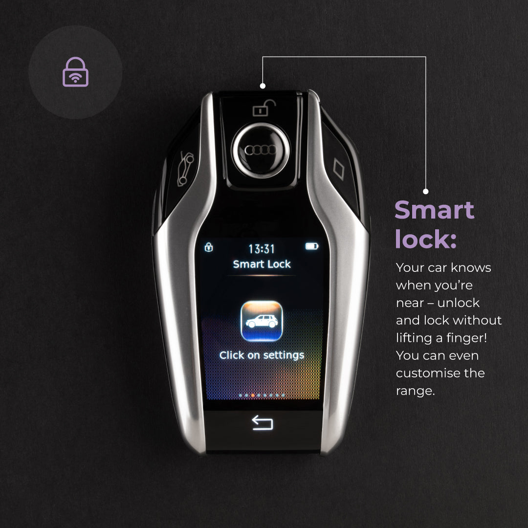 Tron 2.0 (with Alcohol Detection) | Smart Remote Car Key with Touchscreen, Lightweight | 1 Year Warranty