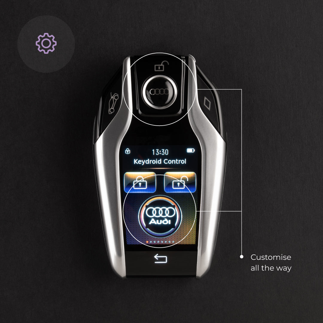 Tron 2.0 (with Alcohol Detection) | Smart Remote Car Key with Touchscreen, Lightweight | 1 Year Warranty