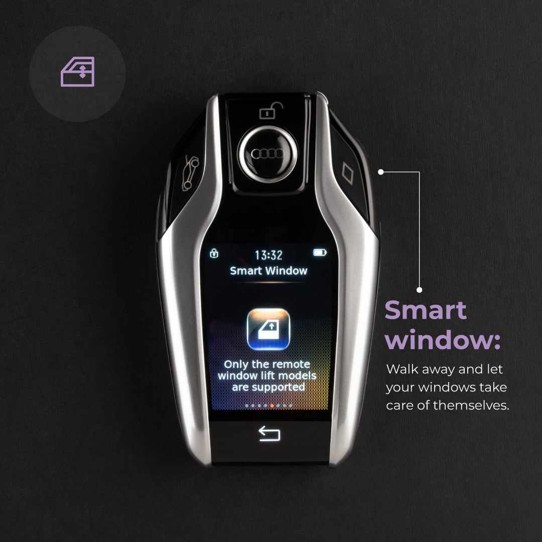 Tron 2.0 (with Alcohol Detection) | Smart Remote Car Key with Touchscreen, Lightweight | 1 Year Warranty