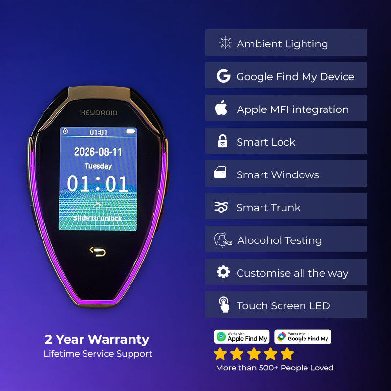 Jarvis (World's 1st 6 button key) | Smart Remote Car Key with Touchscreen, Lightweight | 2 Years Warranty