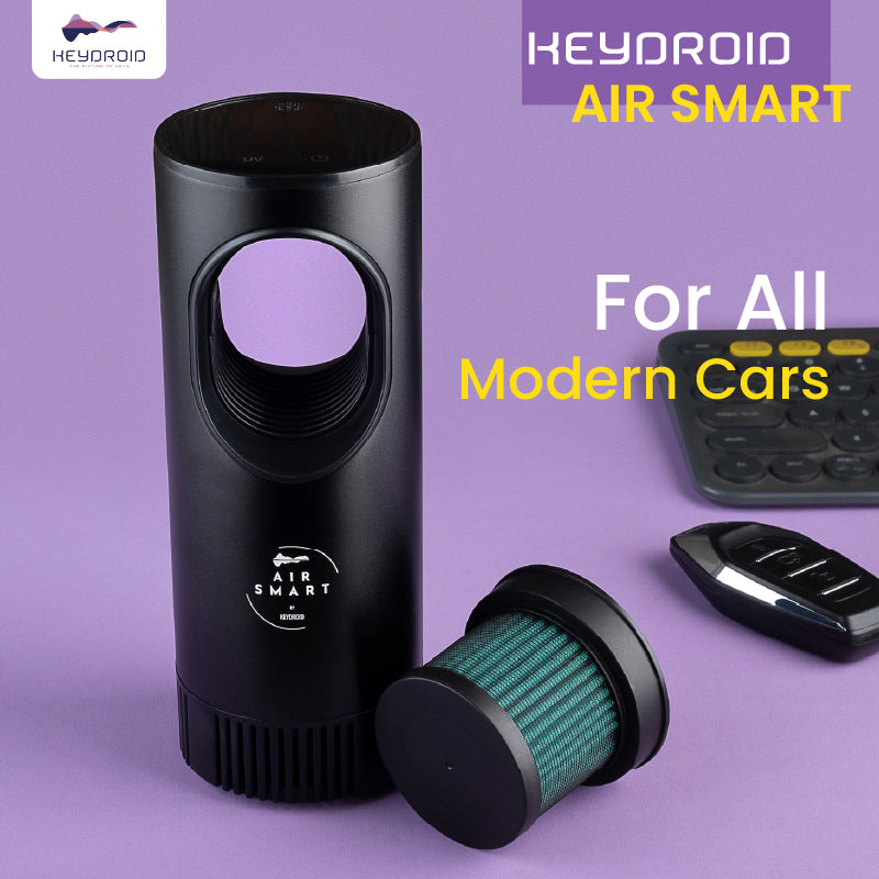 Keydroid Air Smart Car Air Purifier |  HEPA H12 Filter | UV protection