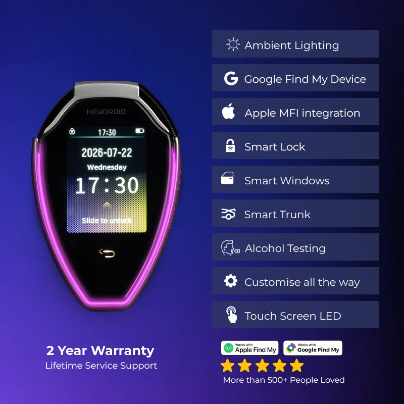 Jarvis (World's 1st 6 button key) | Smart Remote Car Key with Touchscreen, Lightweight | 2 Years Warranty